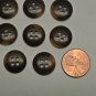 Lot 24 Replacement David Taylor Flat 4 Hole Brown Swirl Shirt Blazer Buttons