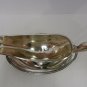 Ant Wilcox Silver Plate Co 91 Monogrammed MJD 1900 1925 Gravy Boat, Under Plate