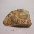 Vintage Green Orange Swirl Marble Desktop Ashtray Paperweight