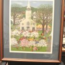 DOLLI TINGLE SPRINGTIME IN NEW ENGLAND CT LITHOGRAPH Signed, Framed, Numbered