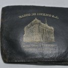 Vintage Banco de México Capital Social Moneda Nacional Souvenir Leather Wallet