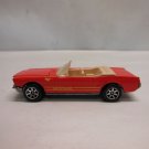 Vintage 1981 Hot Wheels Ford Mustang Convertible, Red w/ Tan Int. & Opening Hood