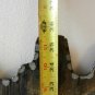 Authentic Vtg Retro Hippy Large WOOD SLICE PHOTO, Couple In Love