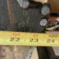 Authentic Vtg Retro Hippy Large WOOD SLICE PHOTO, Couple In Love