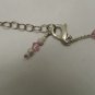 Handmade Rose Quartz Sterling Silver Swarovski Crystal Mother Daughter Necklaces