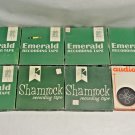 1960s Lot 8 Vintage 7" Emerald Shamrock 041 & Audiotape Recording Reels w/ Boxes
