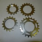 New Set 4 Aris Freewheel Cogs 14T & 16T Threaded, 16T & 18T Aris Cogs