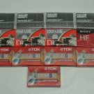 Lot 13 New Blank 90min Cassette Tapes, Maxell C30, Normal Bias UR & TDK Superior