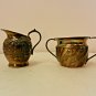 Vintage Set Cornell Silver Plate Small Sugar & Creamer Set