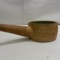 Vintage Ceramic Handmade Pottery Handled Bowl w/Green Glazed Interior