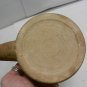 Vintage Ceramic Handmade Pottery Handled Bowl w/Green Glazed Interior