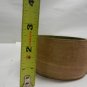 Vintage Ceramic Handmade Pottery Handled Bowl w/Green Glazed Interior