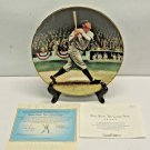 1992 Legends of Baseball Collection Babe Ruth: The Called Shot Plate w/ COA