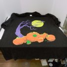 Vtg HALLOWEEN PUMPKIN T-SHIRT, MEN'S BLACK SS SHIRT SZ XL, 100 COTTON