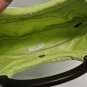 Ann Taylor Loft Light Green Canvas Hobo Satchel Handbag Purse, Wood Handles