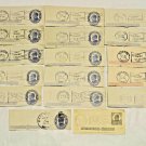 Lot 17 Vtg 1911 Massachusetts Fenway Station, Boston Postcard Postmark Fragments