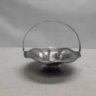 Vintage Apollo EPNS Silverplate Bernard Rice Candy Dish Basket w Monogram Handle