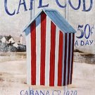 New Cape Cod Cabana Co. Rentals Color Canvas Art Print, 14" x 11", Artbeats Inc.