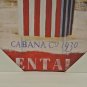 New Cape Cod Cabana Co. Rentals Color Canvas Art Print, 14" x 11", Artbeats Inc.