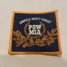 NOS POW MIA America Won't Forget Iron On Patch, Military Vietnam War