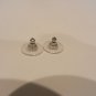 Pre Owned Sterling Silver Golfing Golf Ball on Tee Stud Earring Set