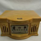 Vintage Wood Philco Capital Turntable CD w/ Cassette Player, Art. no. 841.205