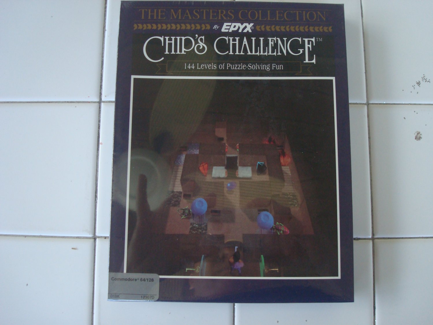 Chip's Challenge For Commodore 64/128, NEW FACTORY SEALED, Epyx