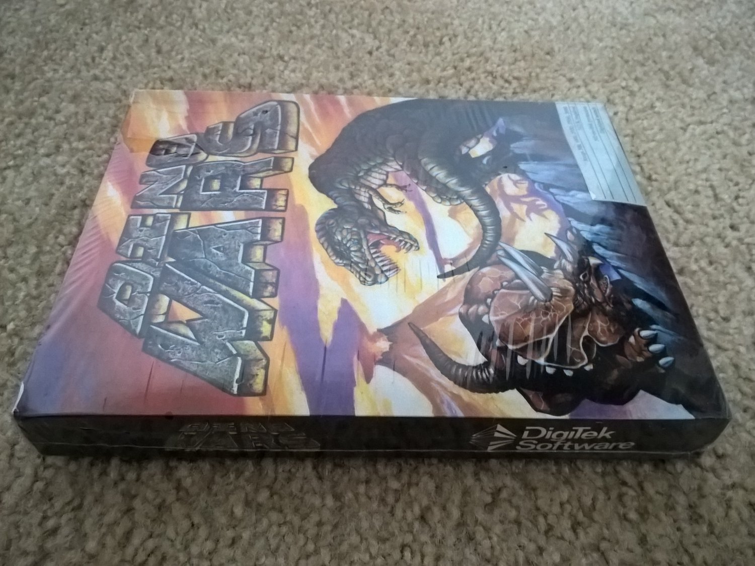 Dino Wars For Commodore Amiga, NEW FACTORY SEALED, DigiTek