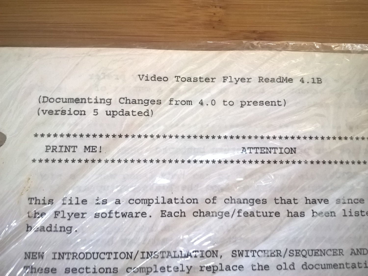 Video Toaster Flyer Manual 4.1B, NEW FACTORY SEALED, Commodore Amiga NewTek