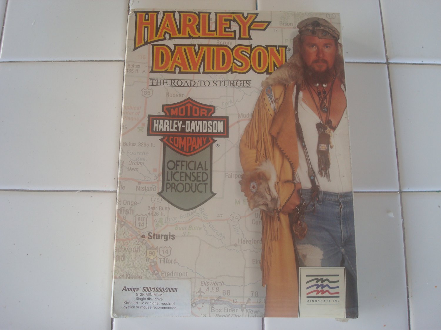 Harley-Davidson: The Road to Sturgis for Commodore Amiga, NEW FACTORY SEALED, Mindscape
