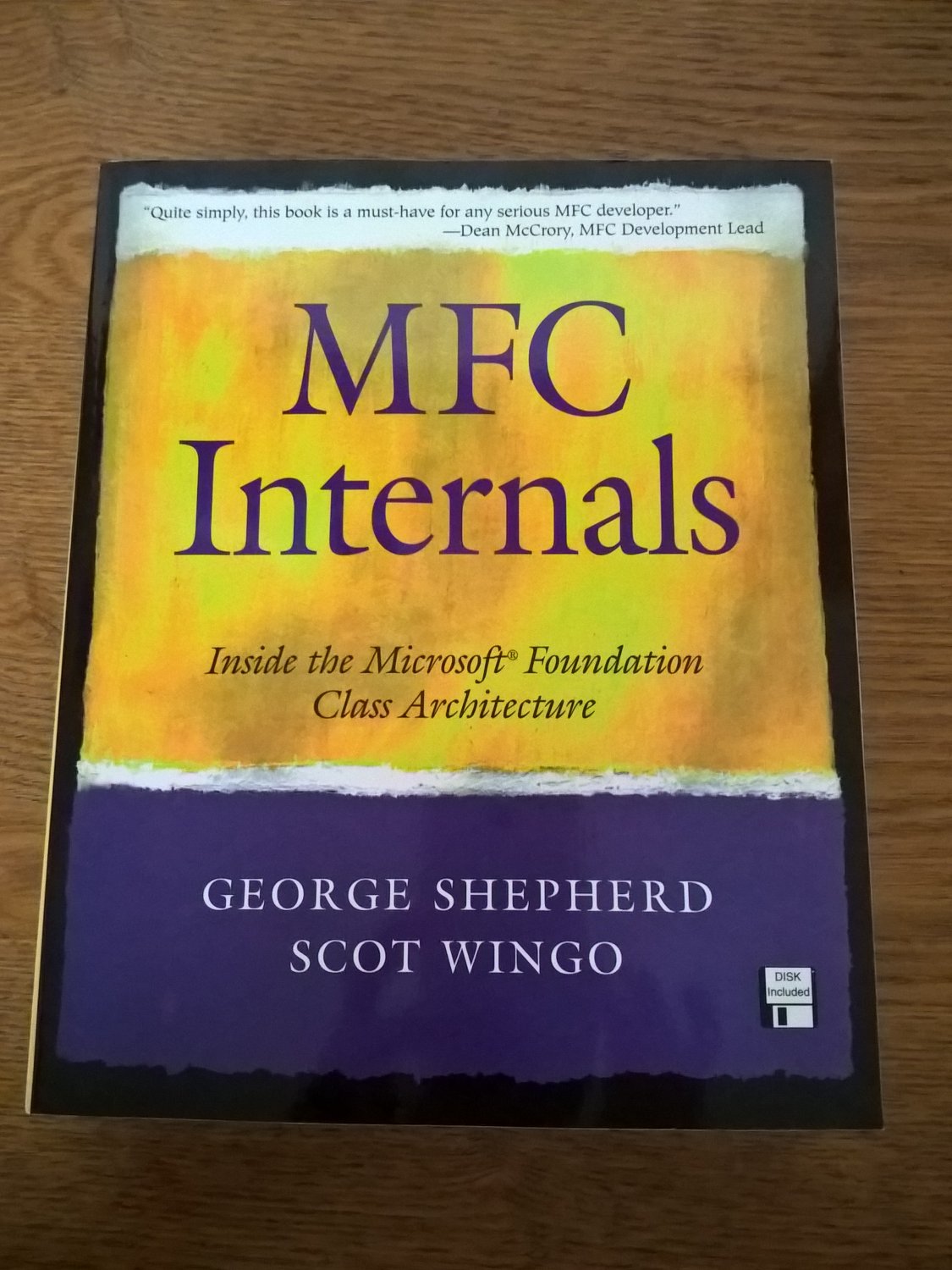 MFC Internals, 1996 Book W/ Disk, BRAND NEW, Addison Wesley