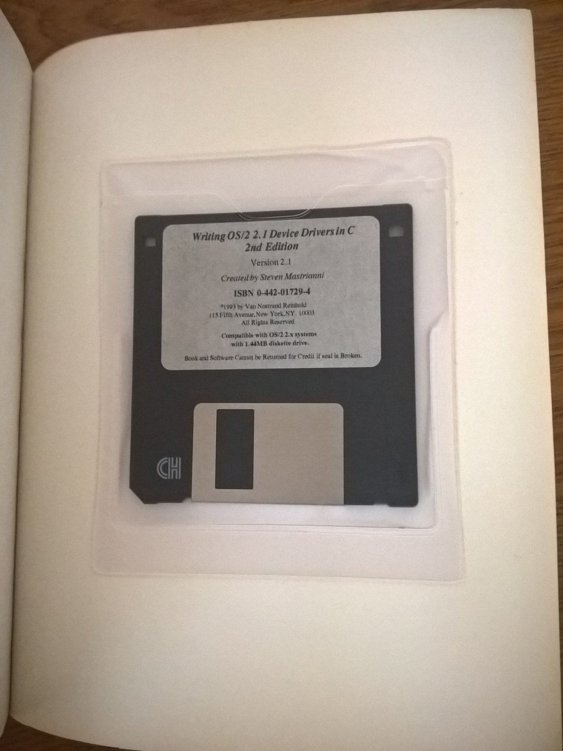 Writing OS/2 2.1 Device Drivers In C, 1993 Book W/ Disk, BRAND NEW, VNR