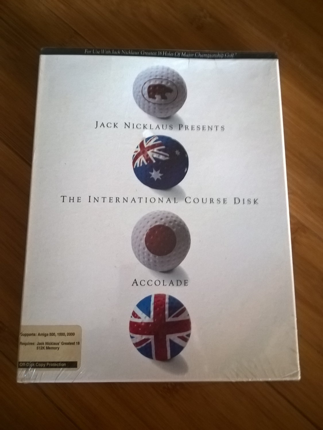 Jack Nicklaus International Course Disk For Commodore Amiga, NEW FACTORY SEALED, Accolade
