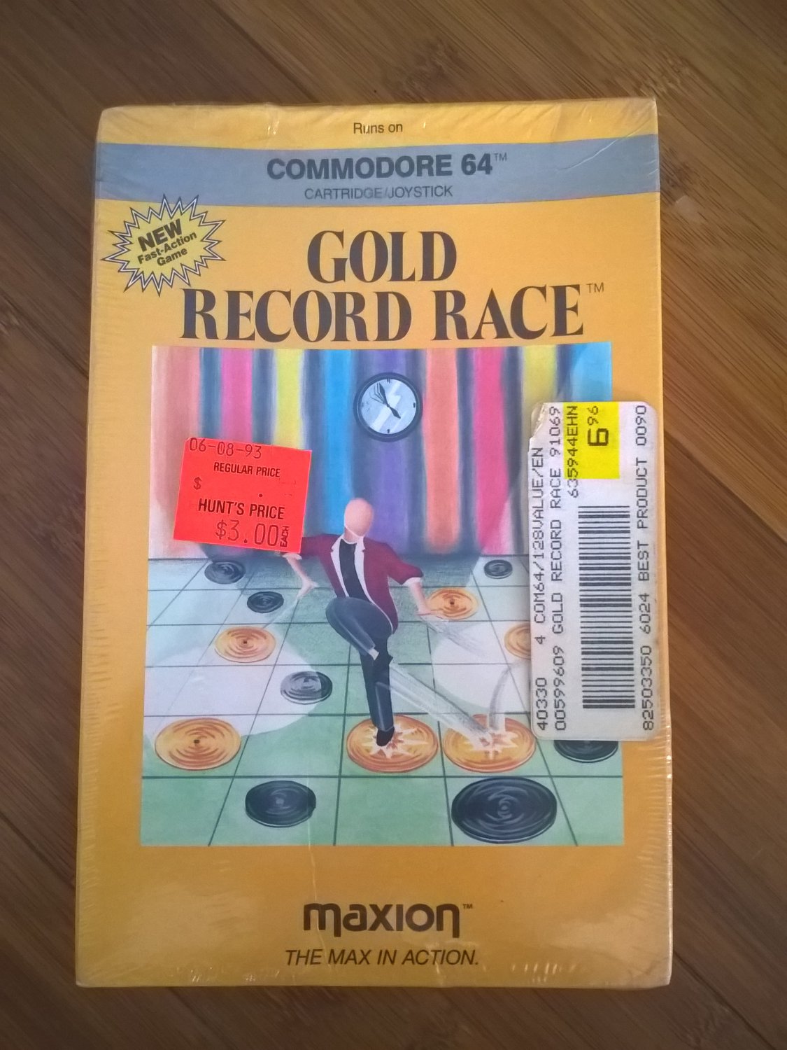 Gold Record Race (Cartridge) For Commodore 64 128, NEW FACTORY SEALED, Maxion