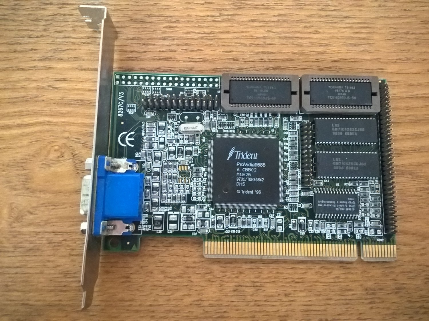 Trident ProVidia 9685 1MB PCI Video Card, TESTED GOOD, Jaton TVGA9685PCI