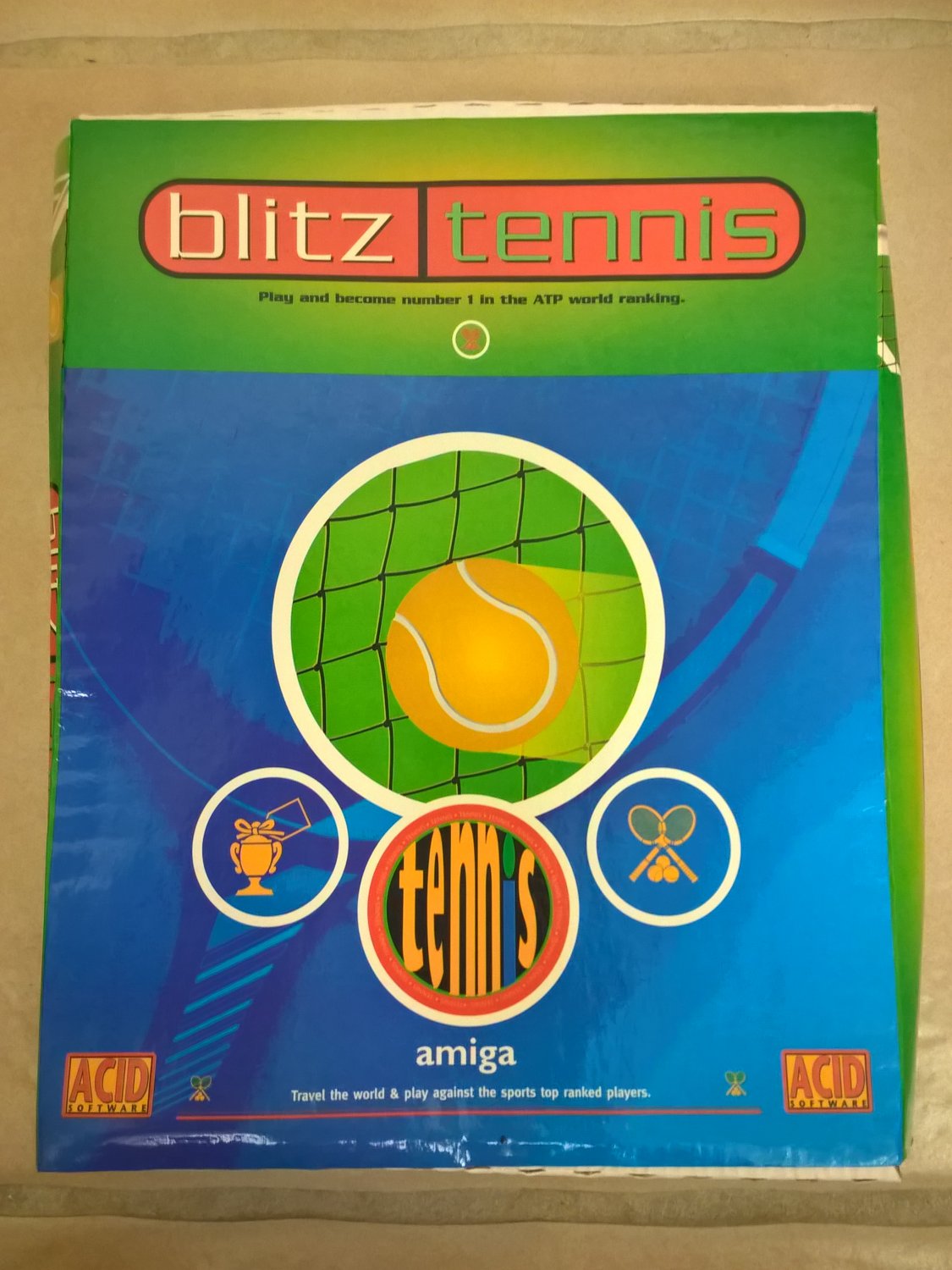 Blitz Tennis (AKA Center Court) For Commodore Amiga, NEW OPEN BOX, Acid
