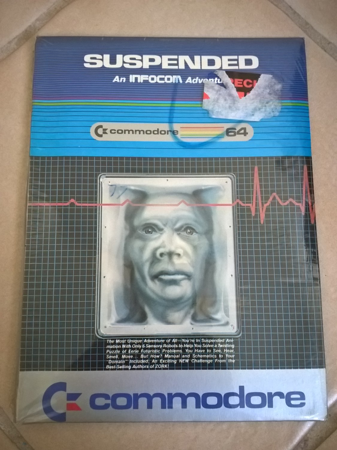 Suspended For Commodore 64/128, NEW FACTORY SEALED, InfoCom