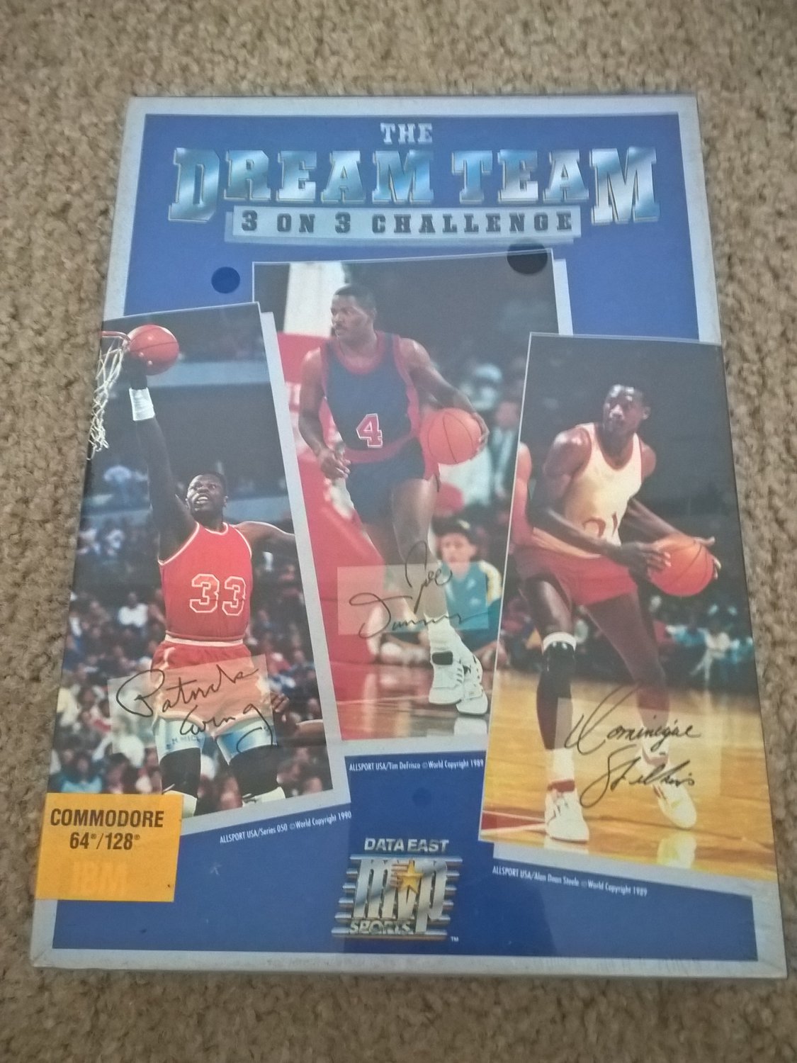 The Dream Team: 3 On 3 For Commodore 64/128, NEW FACTORY SEALED, DataEast