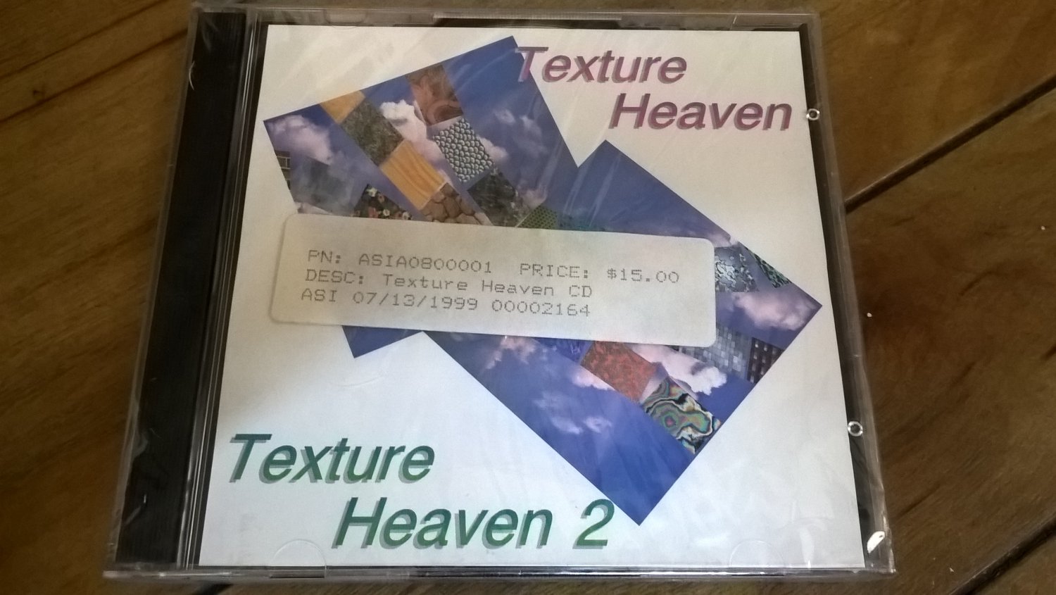 Texture Heaven 1 & 2 For Commodore Amiga, NEW FACTORY SEALED, Asimware 2-CD Set