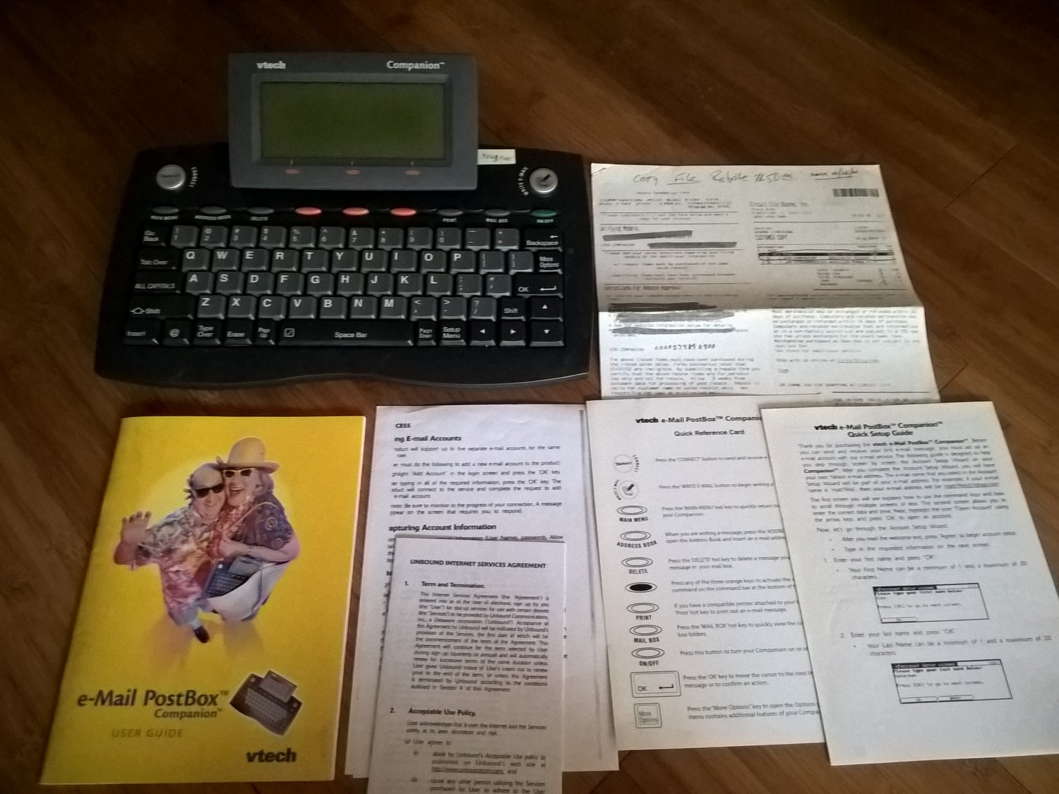 Vtech Companion Email PostBox, TESTED GOOD, With Manuals And Receipt