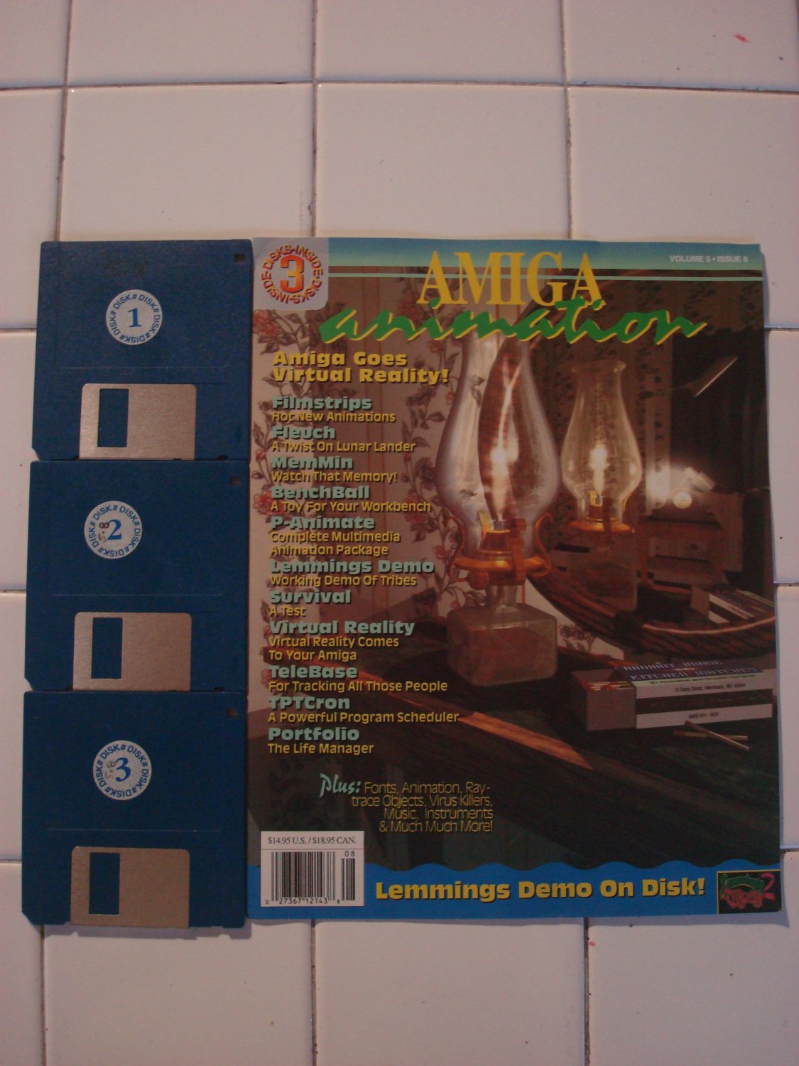 Amiga Animation Volume 5 Issue 8, With Disks