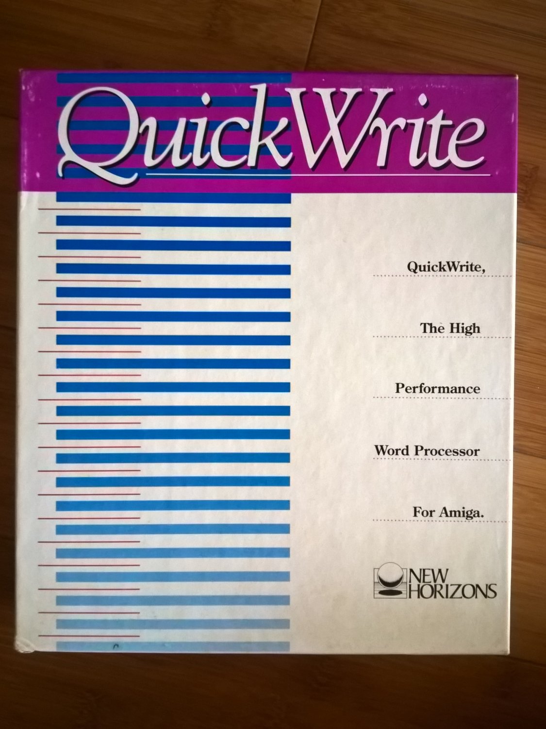 QuickWrite For Commodore Amiga, NEW OPEN BOX, New Horizons