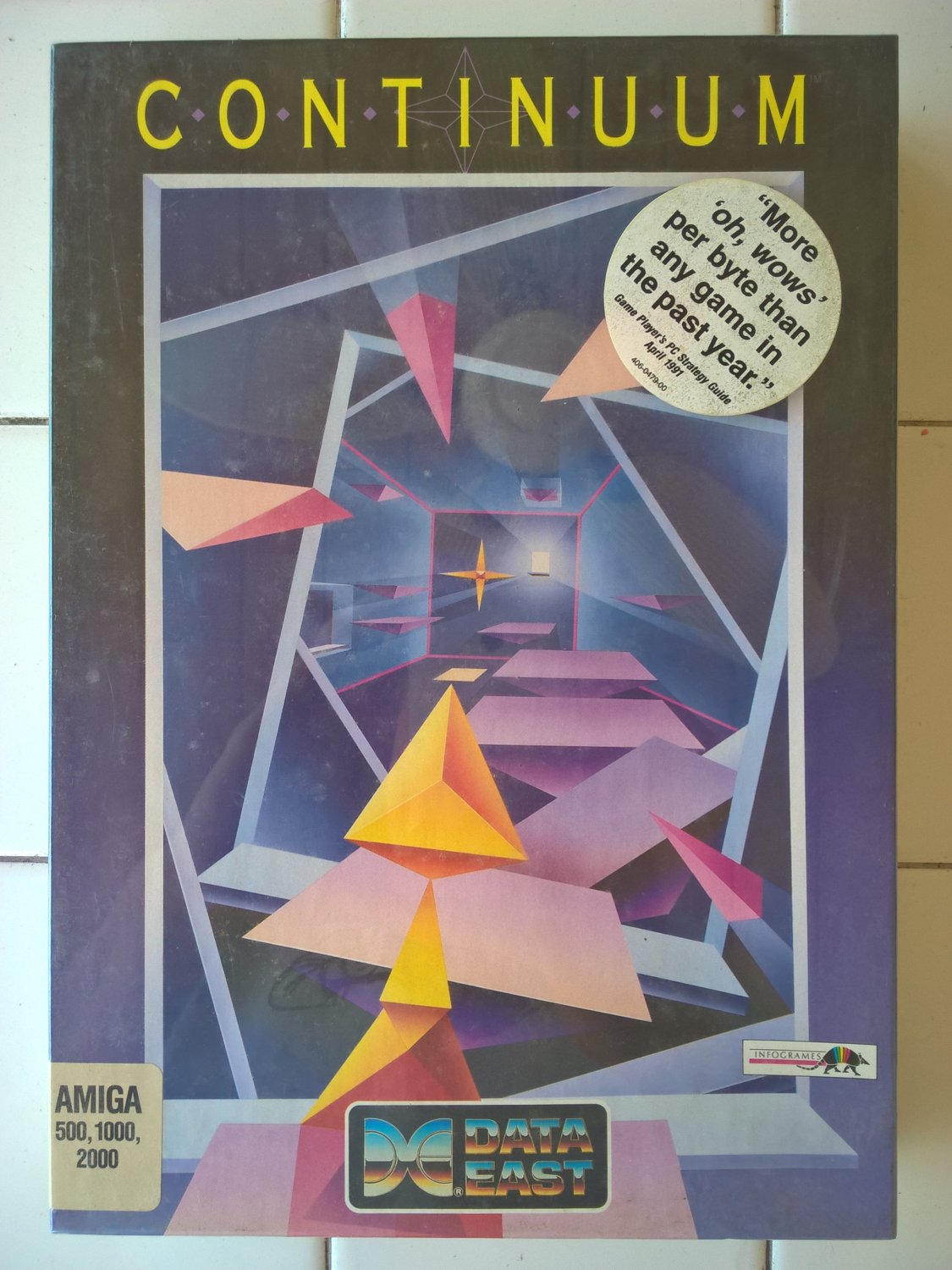 Continuum For Commodore Amiga, NEW FACTORY SEALED, Data East