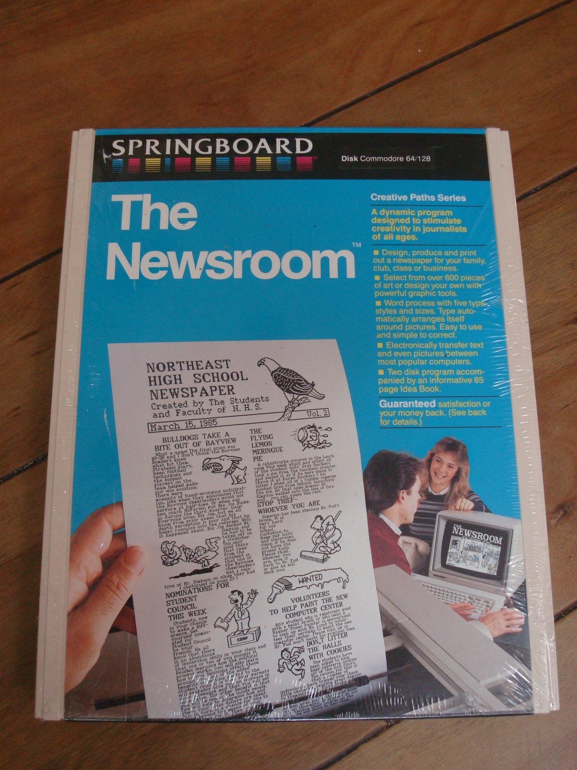 The Newsroom For Commodore 64 128 In Hard Case, NEW FACTORY SEALED, Springboard