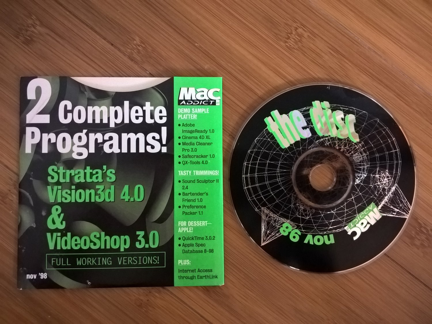 Mac Addict CD #27 68K And PPC, IN ORIGINAL FOLDER, Nov 1998, Apple Macintosh