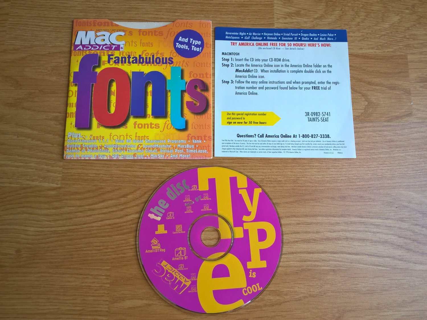Mac Addict CD #6 68K And PPC, IN ORIGINAL FOLDER, Feb 1997, Apple Macintosh