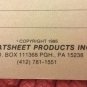 Blank Keyboard Overlay / Cheatsheet For Commodore 128, BRAND NEW, Leroy’s