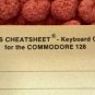Blank Keyboard Overlay / Cheatsheet For Commodore 128, BRAND NEW, Leroy’s