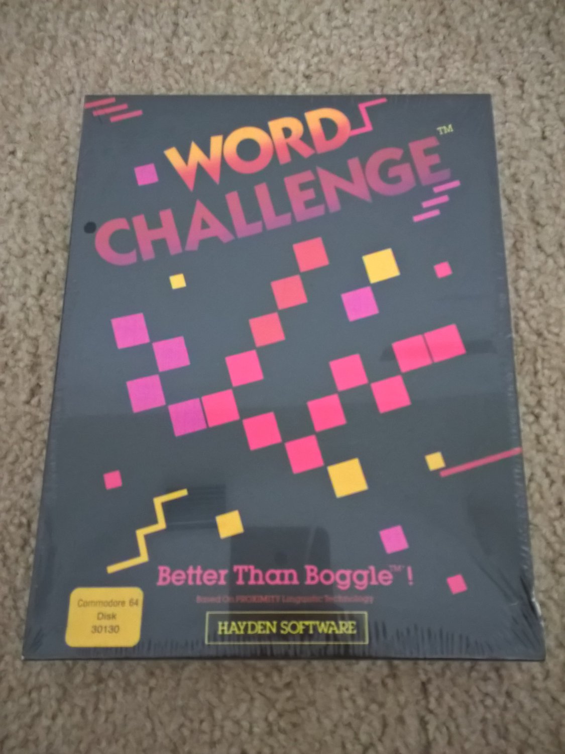 Word Challenge For Commodore 64/128, NEW FACTORY SEALED, Hayden