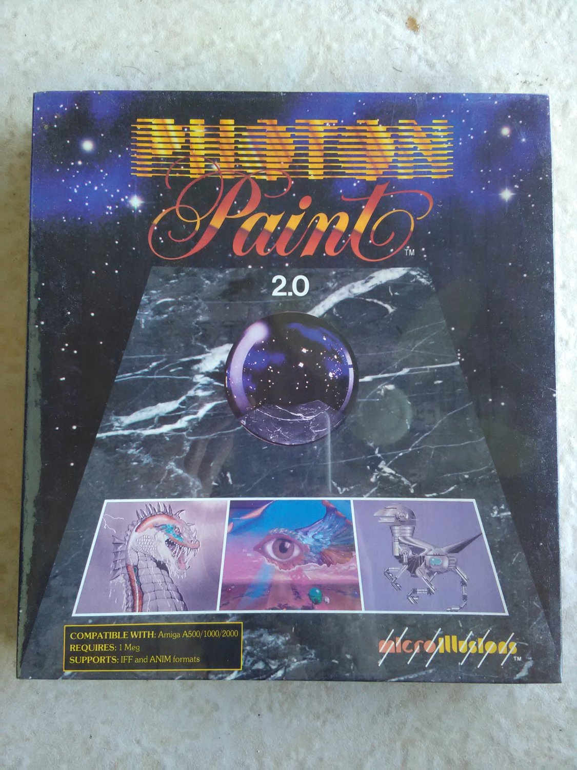 Photon Paint 2.0 For Commodore Amiga, NEW FACTORY SEALED, MicroIllusions